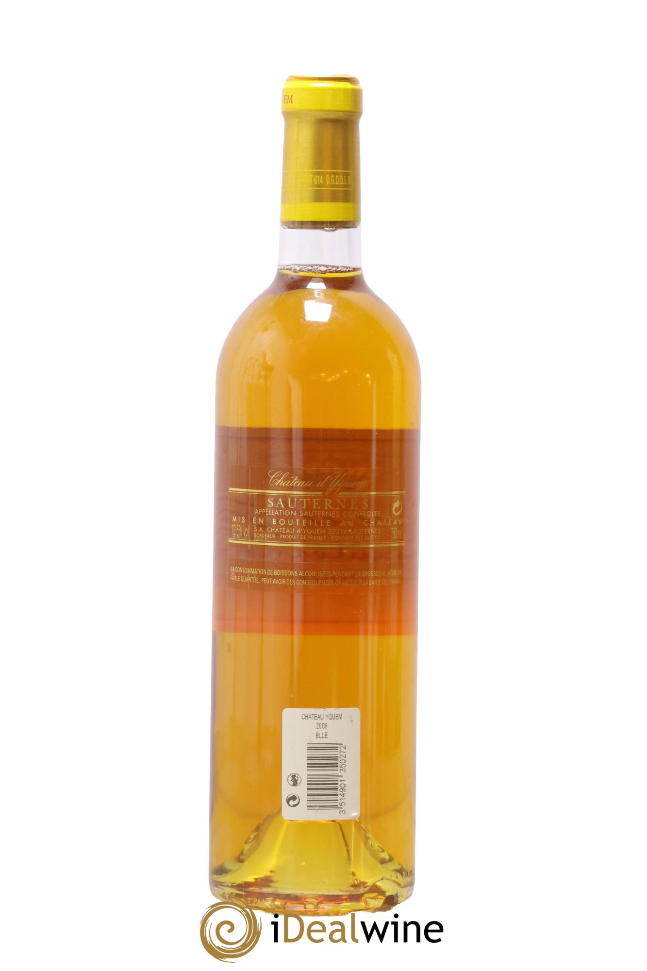 Château d' Yquem 1er Cru Classé Supérieur 2008 - Posten von 1 Flasche - 1