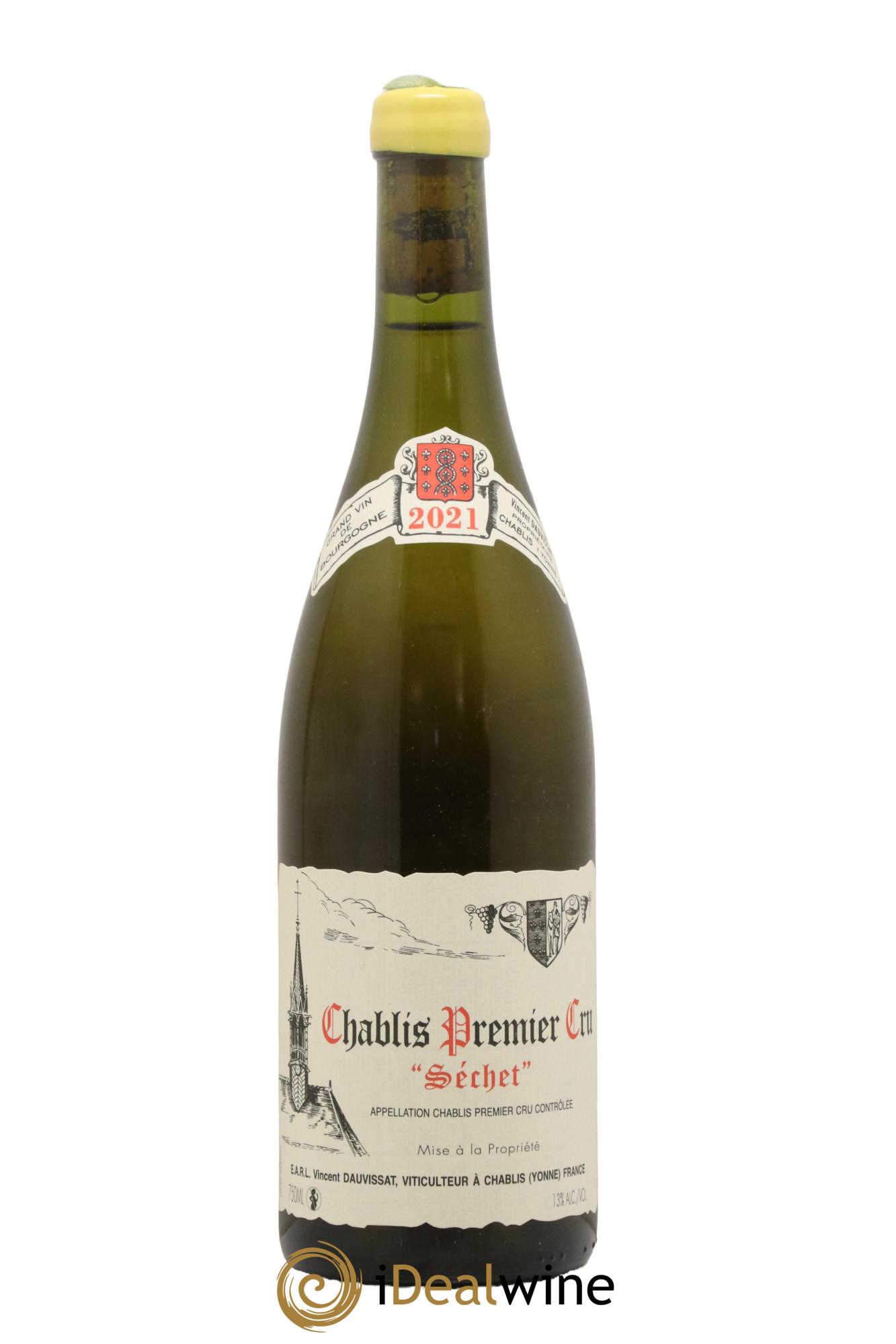 Chablis 1er Cru Séchet Vincent Dauvissat (Domaine) 2021 - Posten von 1 Flasche - 0