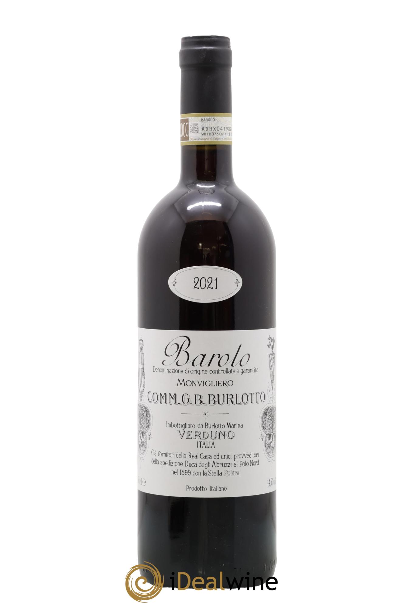 Barolo DOCG Monvigliero Comm. Giovan Battista Burlotto 2021 - Lot of 1 bottle - 0