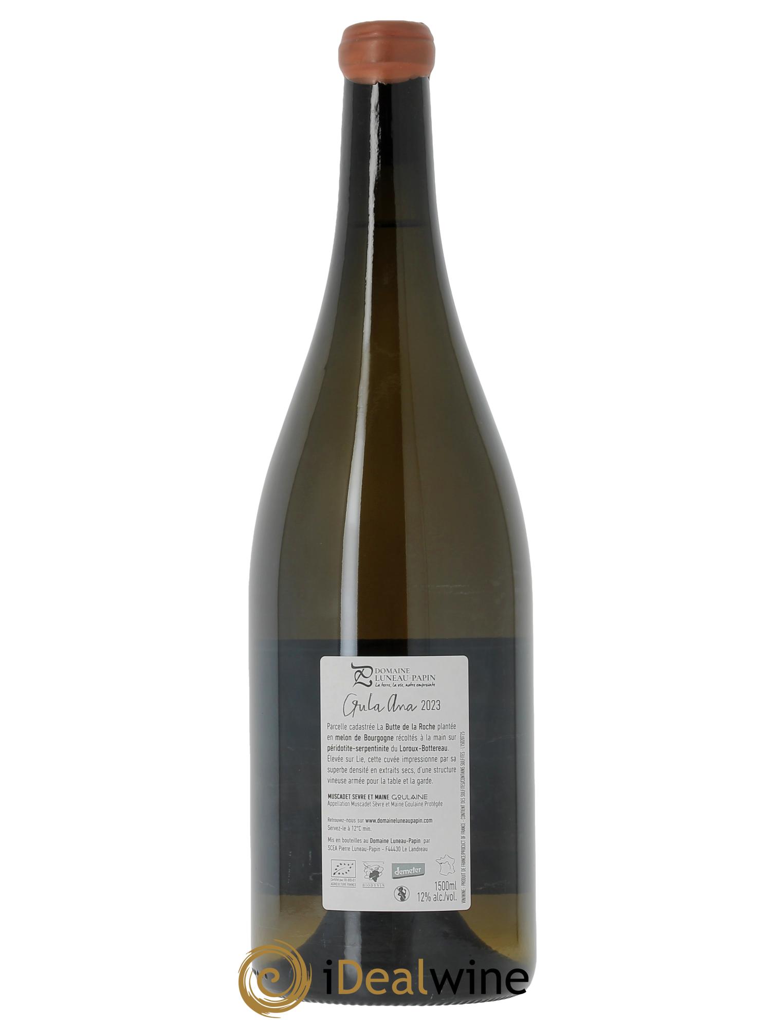 Muscadet-Sèvre-et-Maine Gula Ana Luneau-Papin  2023 - Lot de 1 magnum - 1