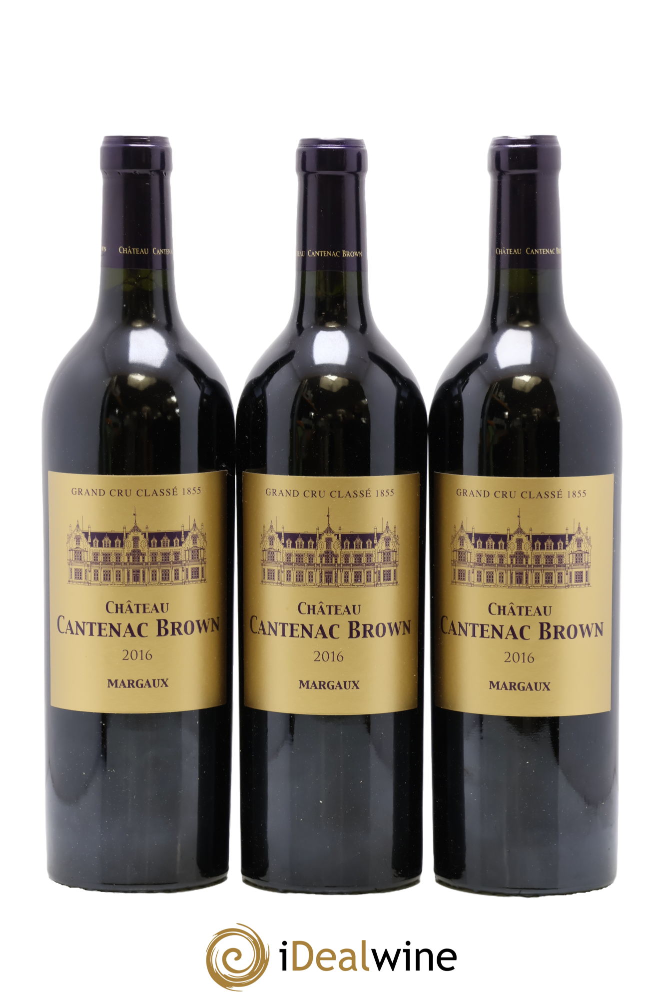 Château Cantenac Brown 3ème Grand Cru Classé 2016 - Lot of 3 bottles - 0