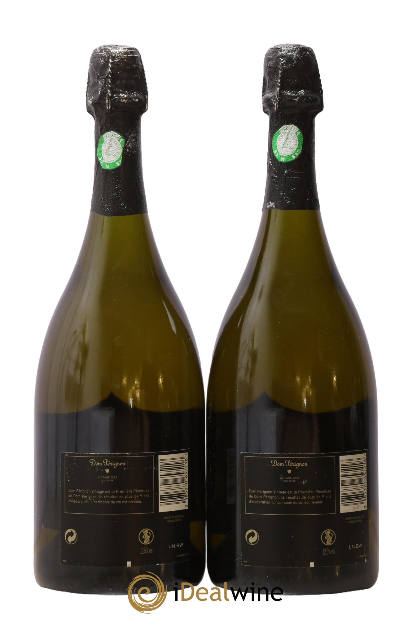Brut Dom Pérignon  2008 - Posten von 2 Flaschen - 1