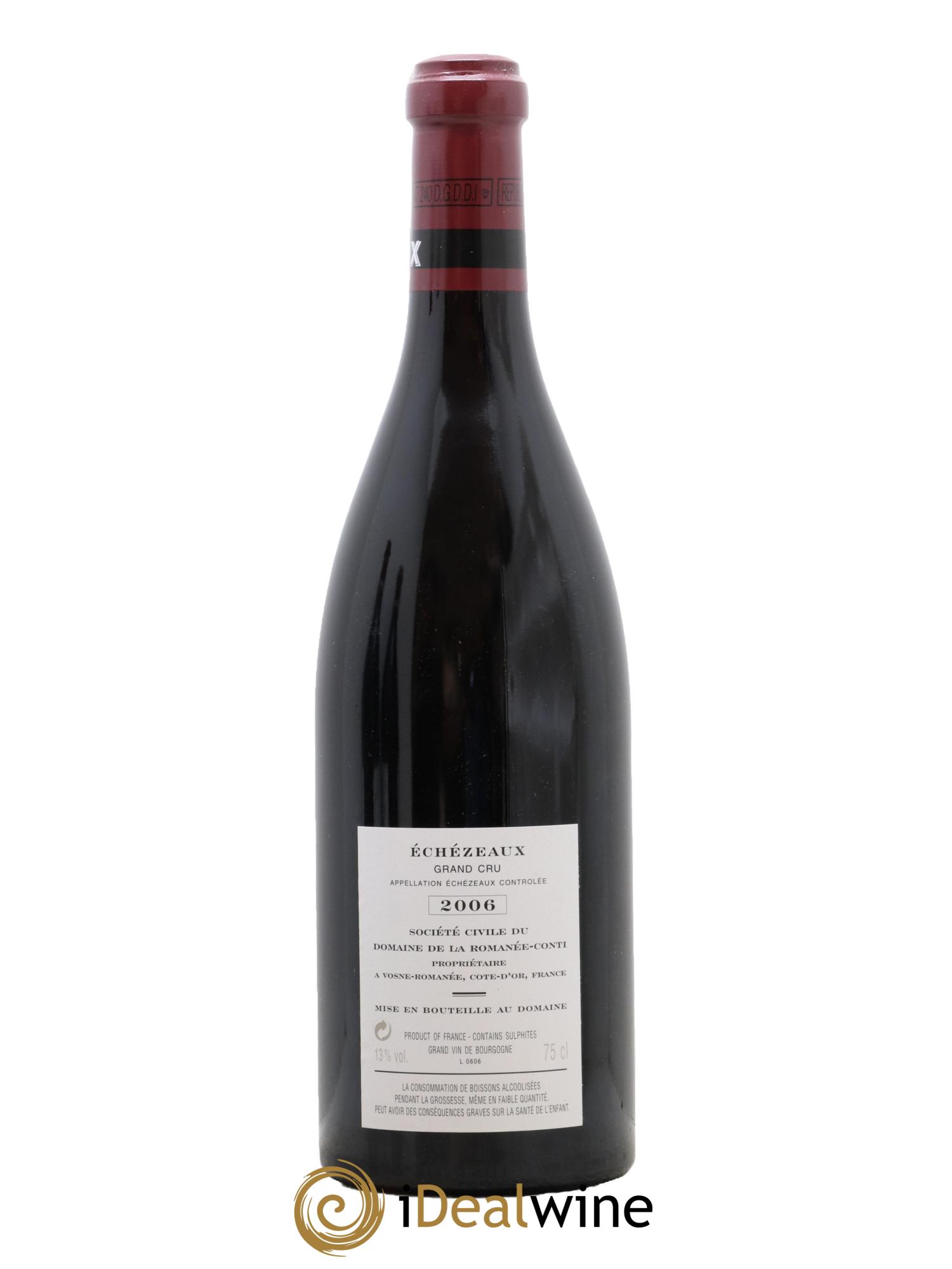 Echezeaux Grand Cru Domaine de la Romanée-Conti  2006 - Lot of 1 bottle - 1