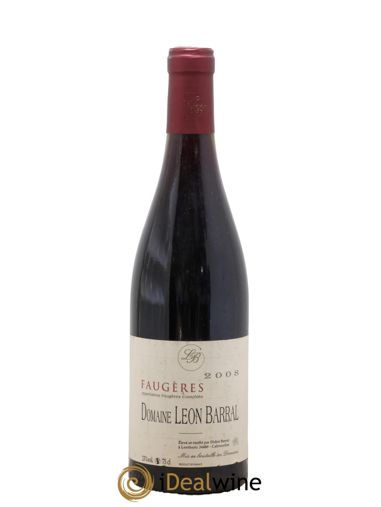 Faugères Domaine Léon Barral Tradition Léon Barral 2008 - Lotto di 1 bottiglia - 0