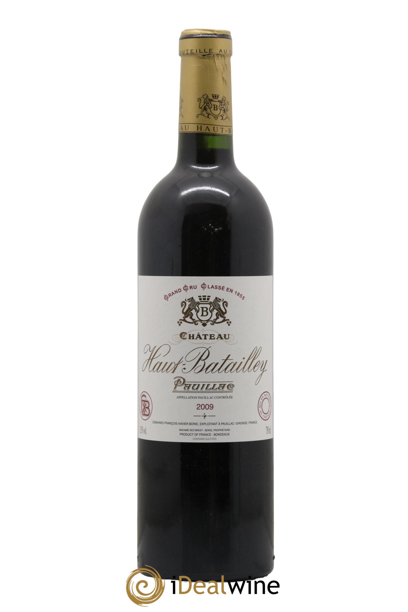 Château Haut Batailley 5ème Grand Cru Classé 2009 - Lot de 1 bouteille - 0