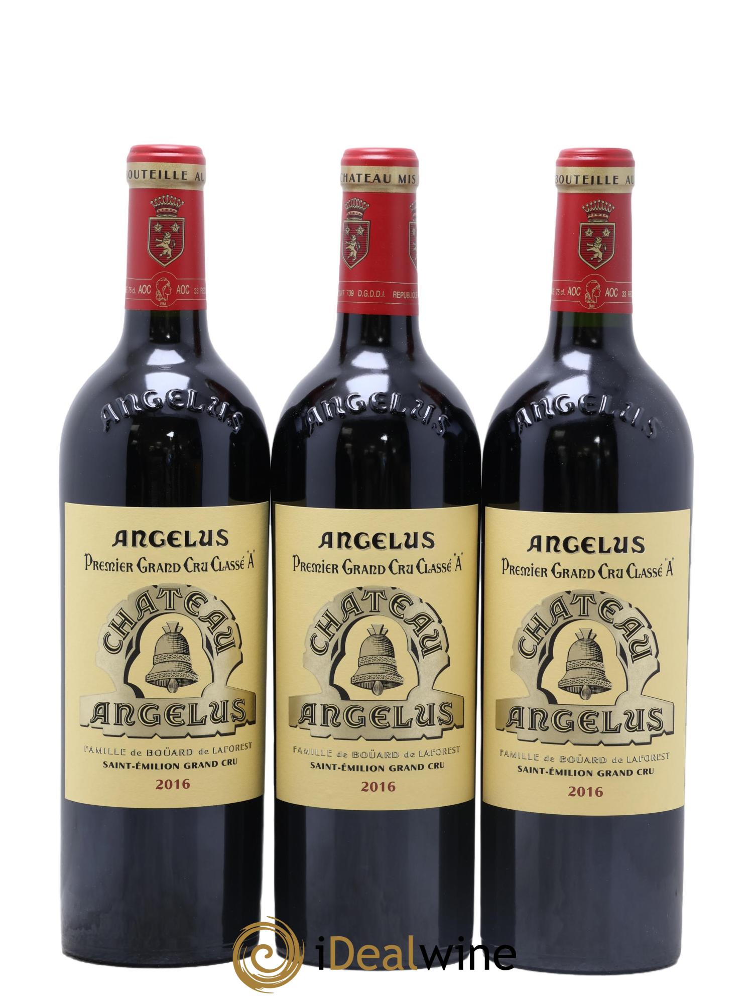 Château Angélus 1er Grand Cru Classé A 2016 - Lotto di 6 bottiglie - 3