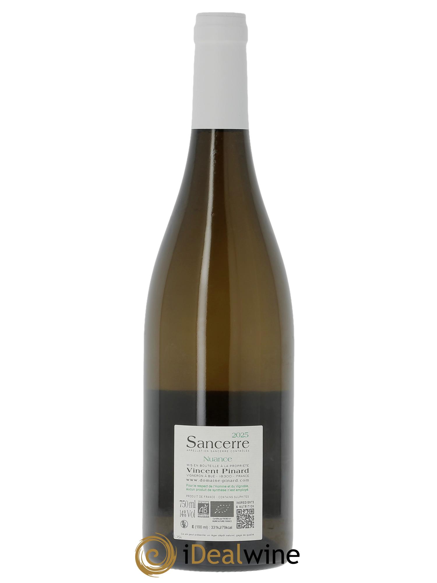 Sancerre Nuance Vincent Pinard 2025 - Lot of 1 bottle - 1