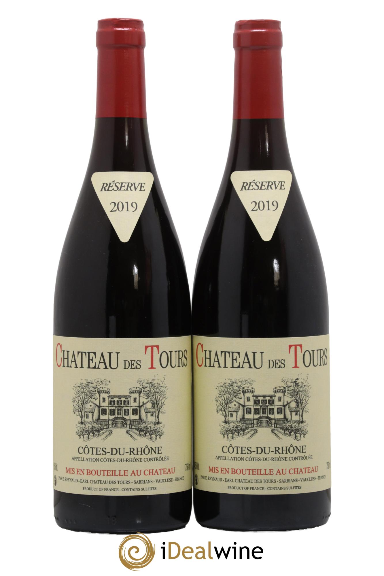 Côtes-du-Rhône Château des Tours Emmanuel Reynaud 2019 - Lot de 2 bouteilles - 0