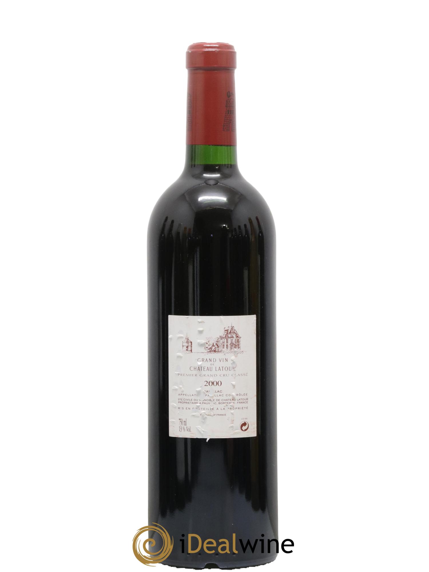 Château Latour 1er Grand Cru Classé 2000 - Lot de 1 bouteille - 1