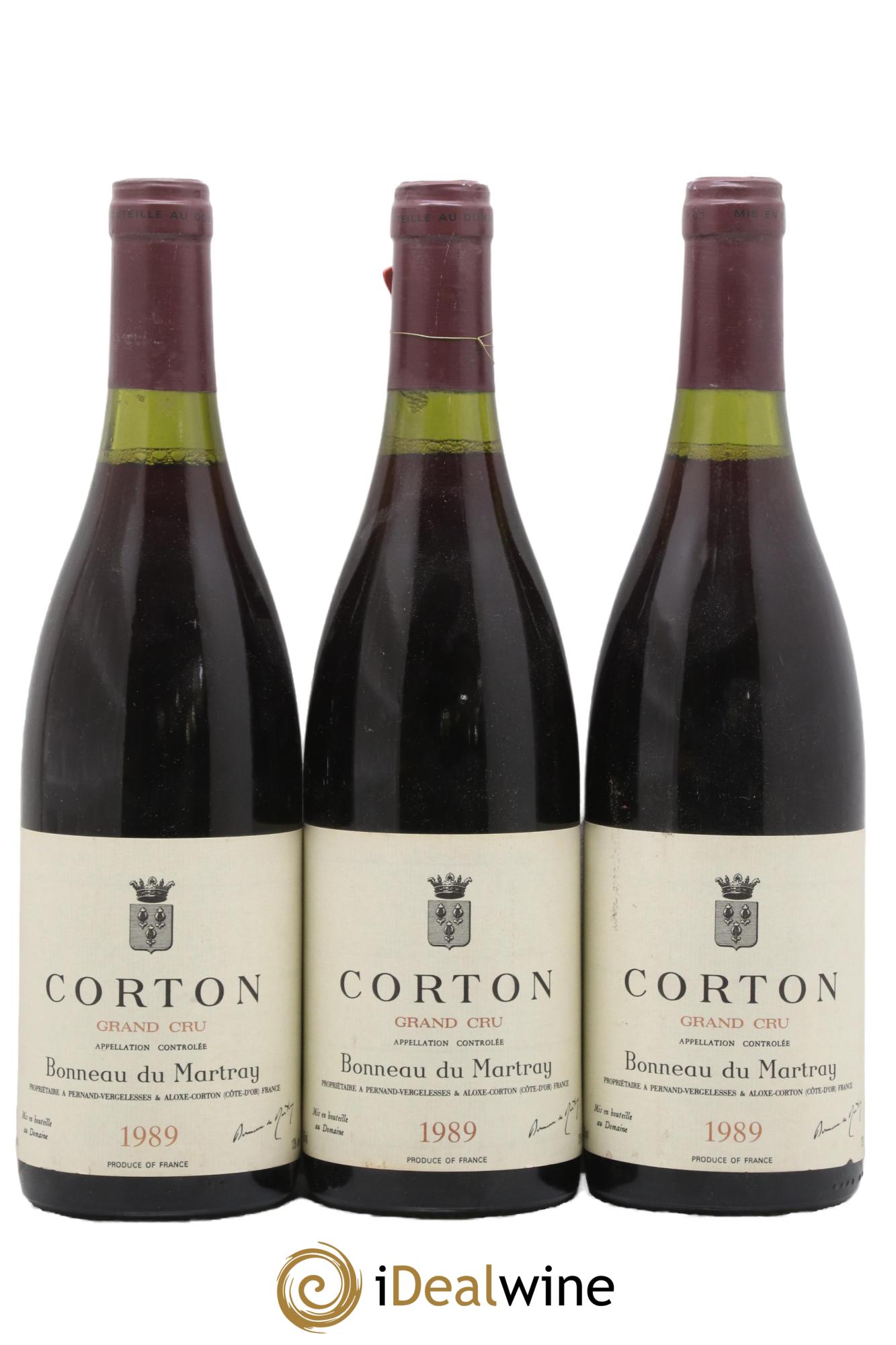 Corton Grand Cru Bonneau du Martray (Domaine) 1989 - Posten von 3 Flaschen - 0