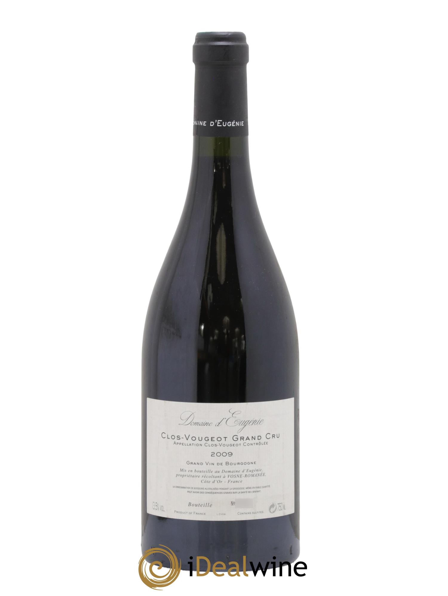 Clos de Vougeot Grand Cru Domaine René Engel - Domaine Eugénie 2009 - Lot de 1 bouteille - 1