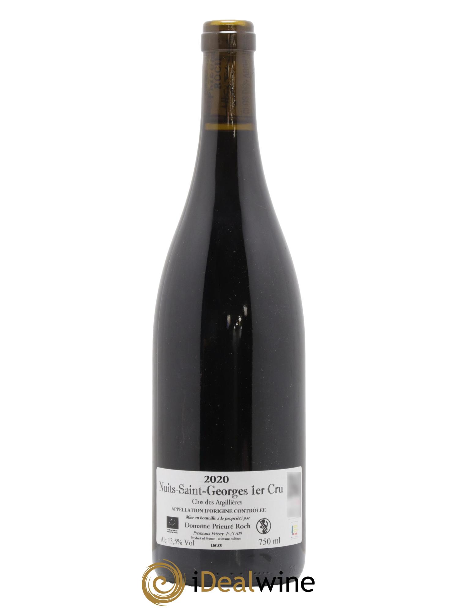 Nuits-Saint-Georges 1er Cru Clos des Argillières Prieuré Roch 2020 - Lot de 1 bouteille - 1