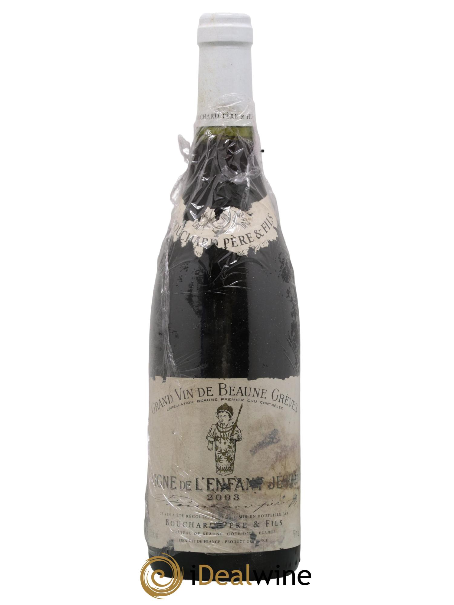 Beaune 1er Cru Grèves - Vigne de l'Enfant Jésus Bouchard Père & Fils 2003 - Posten von 1 Flasche - 0