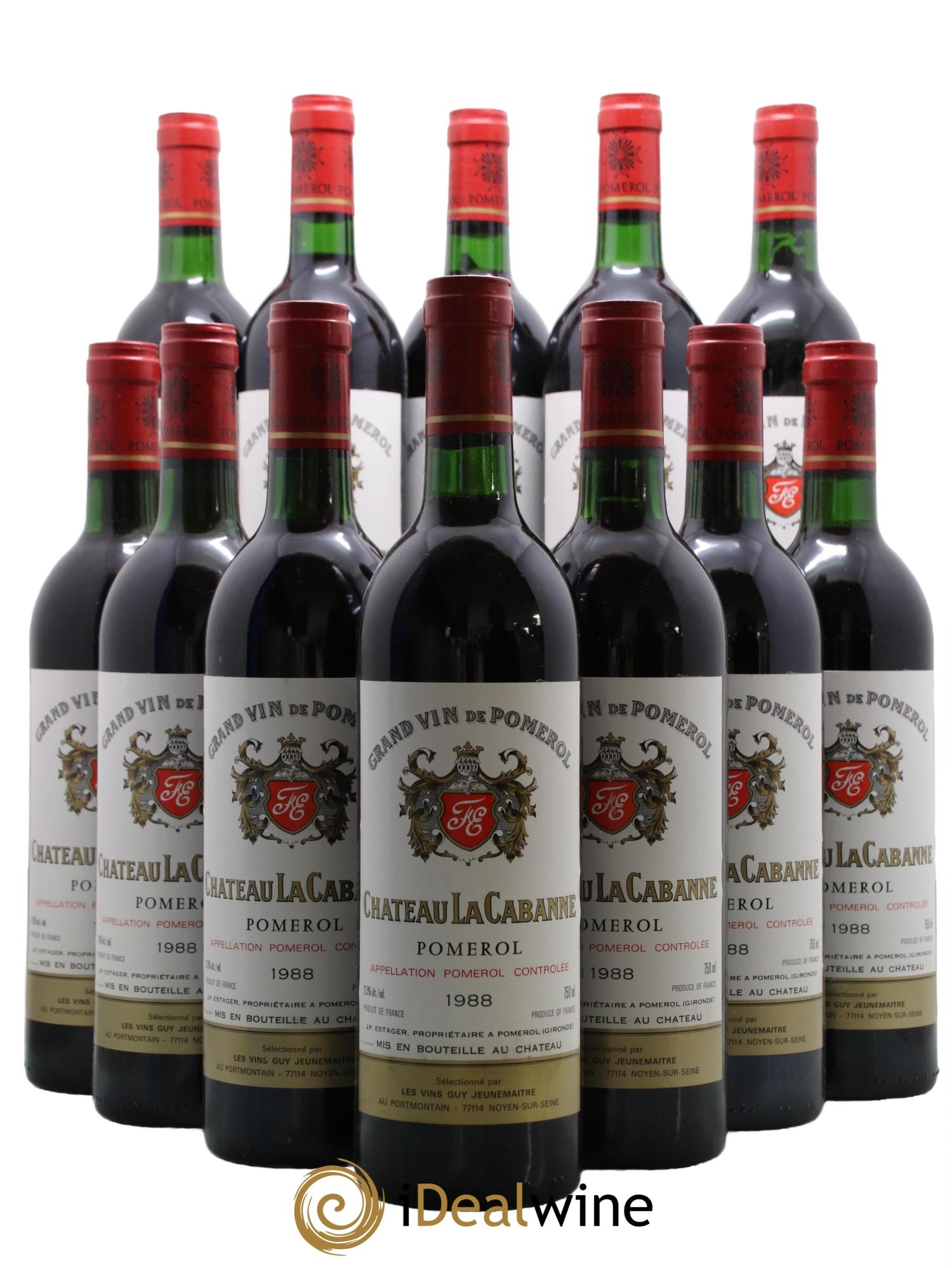 Château la Cabanne 1988 - Lot de 12 bouteilles - 0