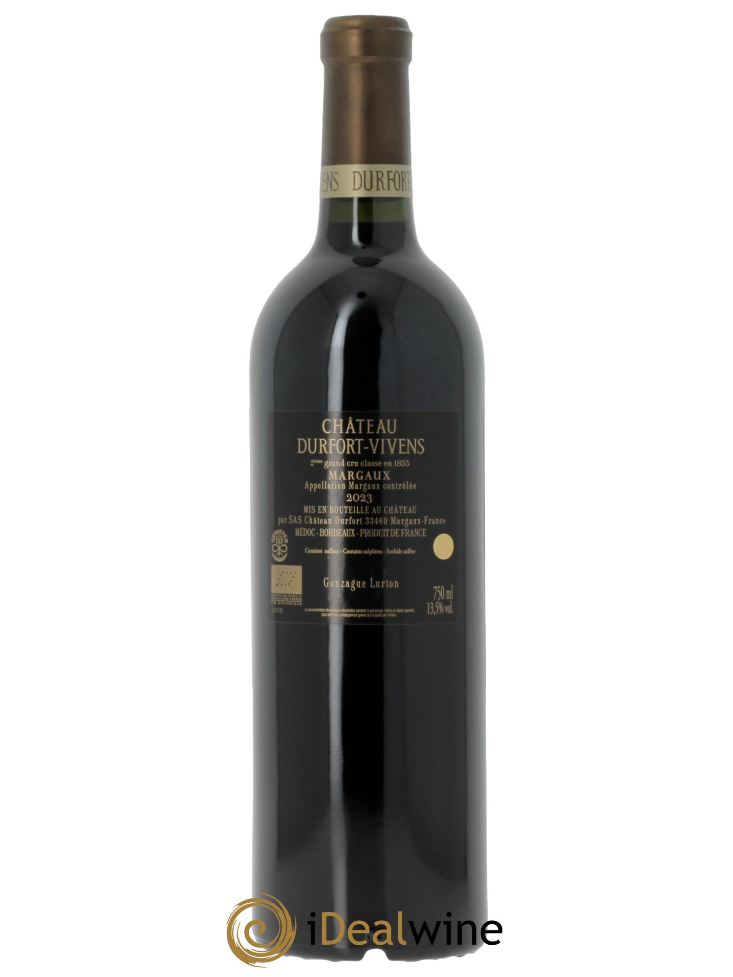 Château Durfort Vivens 2ème Grand Cru Classé (CBO à partir de 6 bts) 2023 - Lot de 1 bouteille - 1