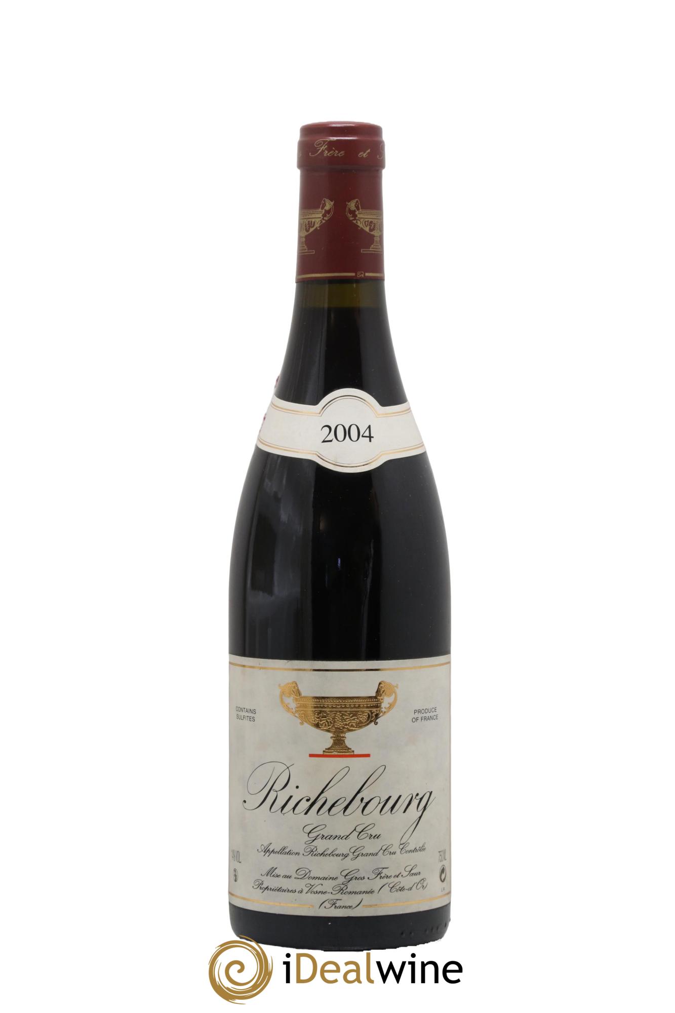 Richebourg Grand Cru Gros Frère & Soeur 2004 - Posten von 1 Flasche - 0