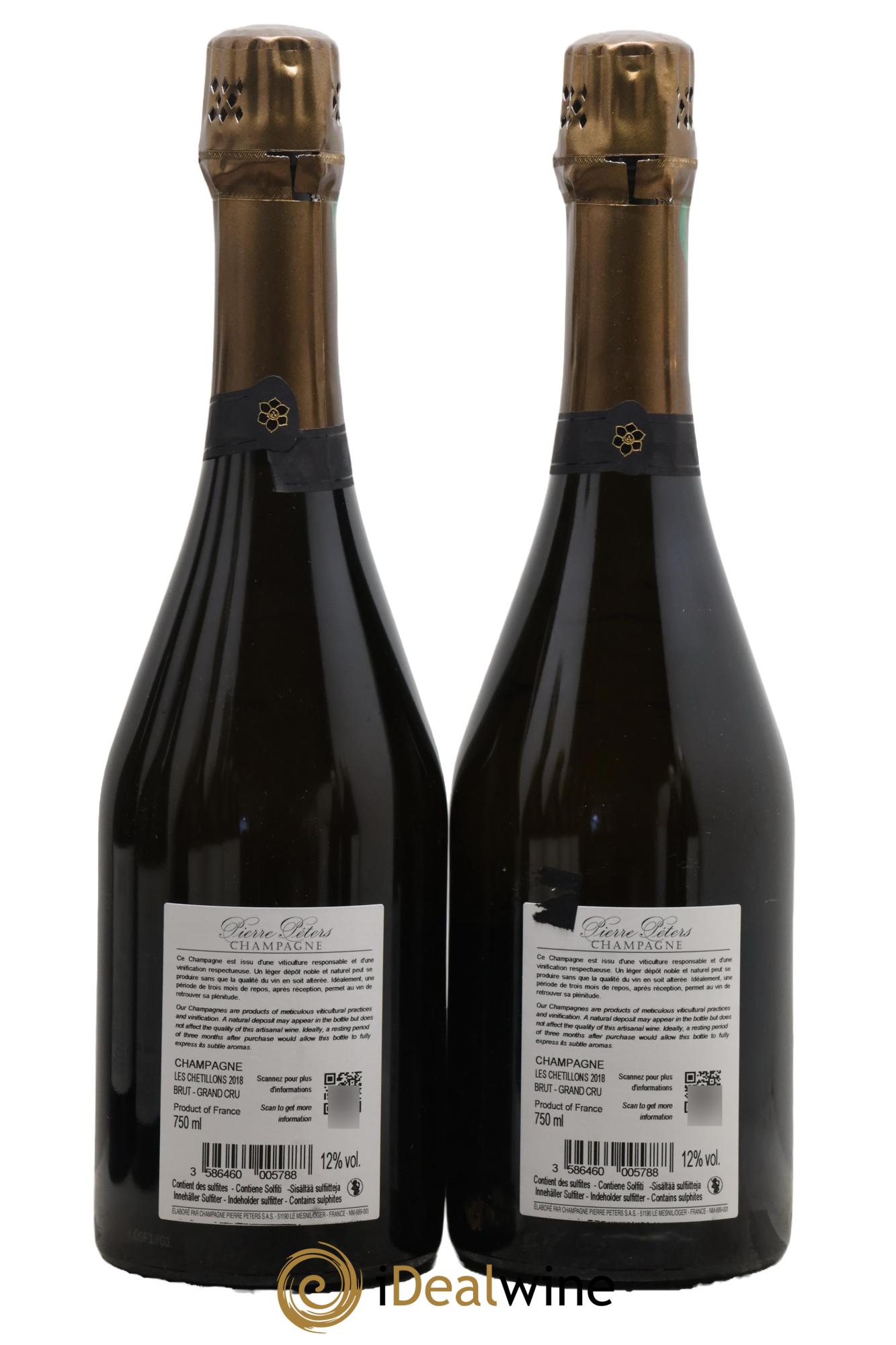 Cuvée Spéciale les Chétillons Blanc de Blancs Brut Pierre Péters 2018 - Lot of 2 bottles - 1