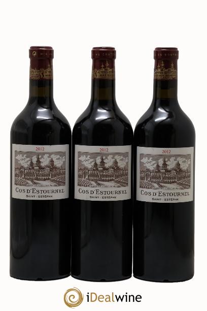 Cos d'Estournel 2ème Grand Cru Classé 2012 - Posten von 3 Flaschen - 0