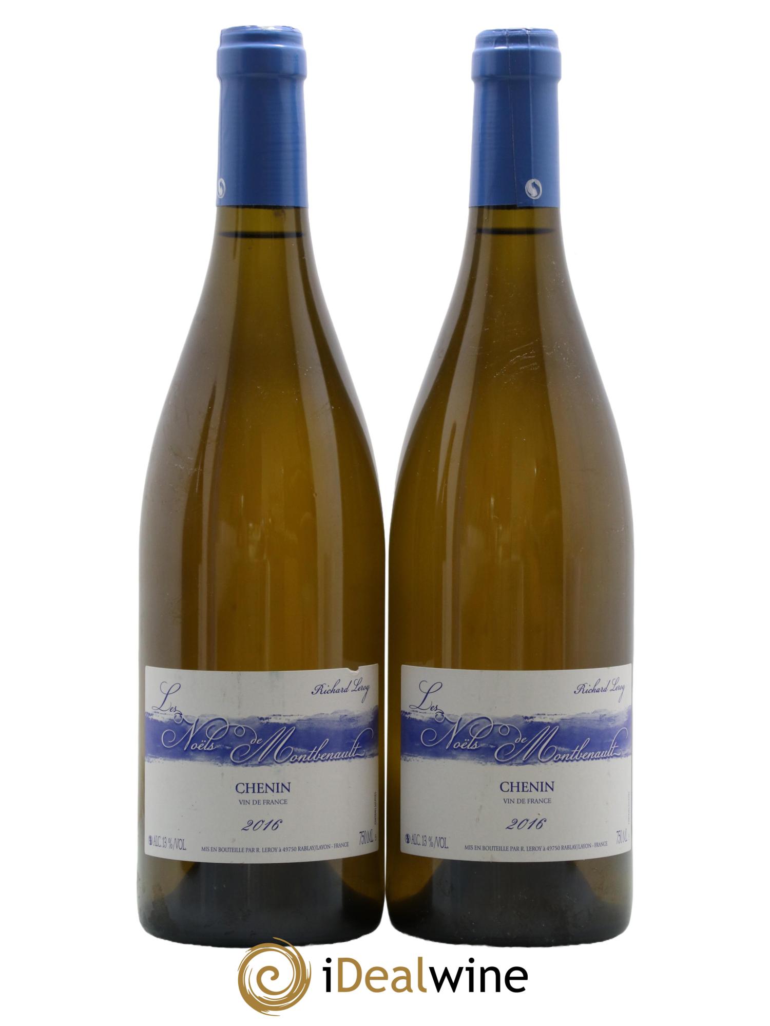 Vin de France Les Noëls de Montbenault Richard Leroy 2016 - Lot de 2 bouteilles - 0