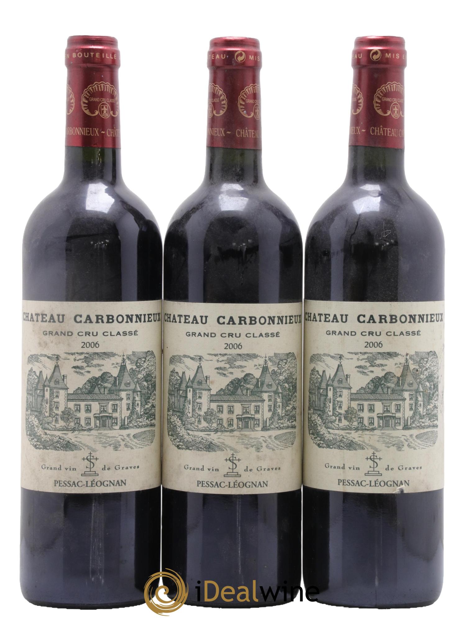 Château Carbonnieux Cru Classé de Graves 2006 - Lot de 6 bouteilles - 1