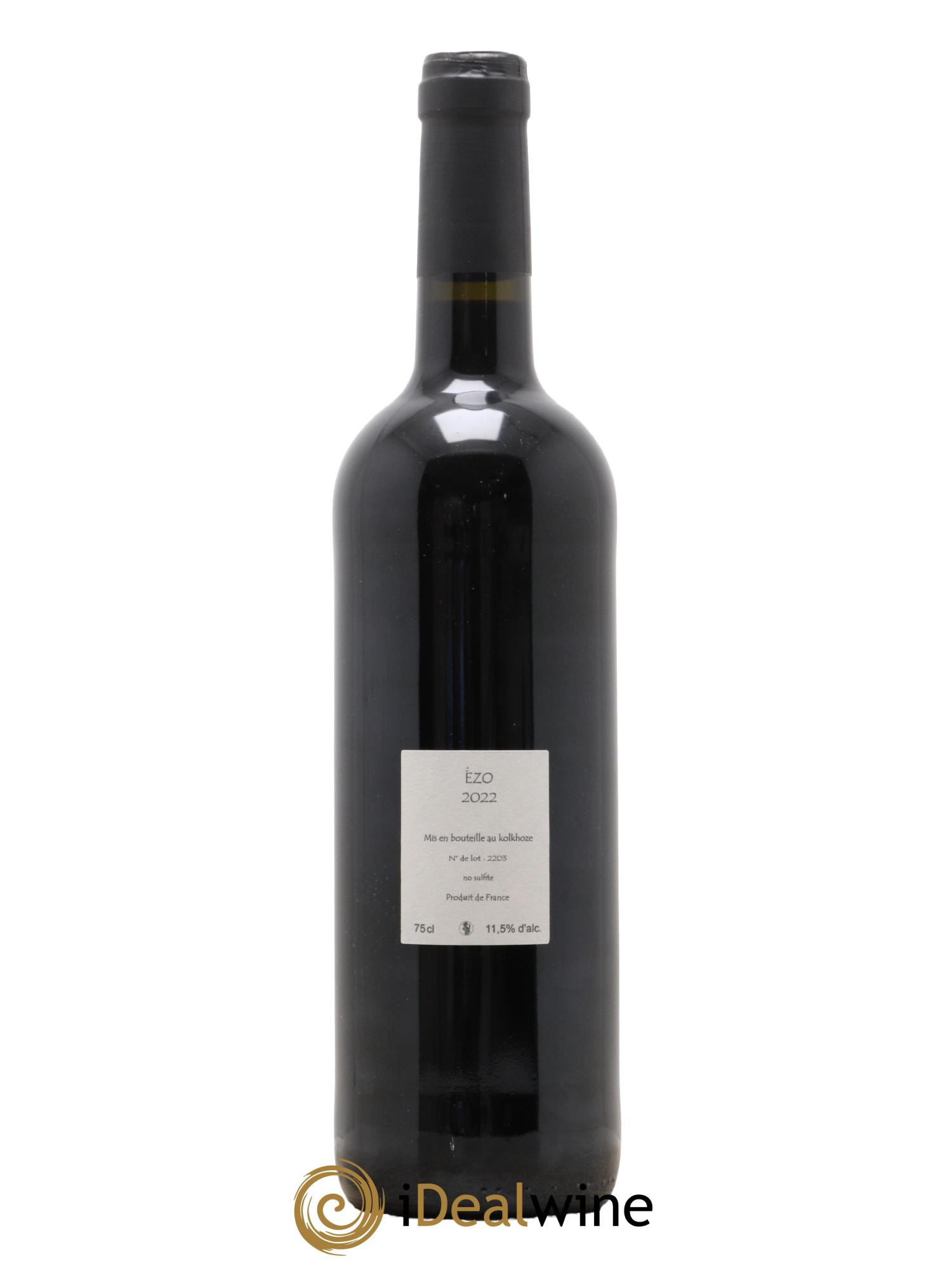 Vin de France Ezo Les Vins du Cabanon - Alain Castex 2022 - Lot de 1 bouteille - 1