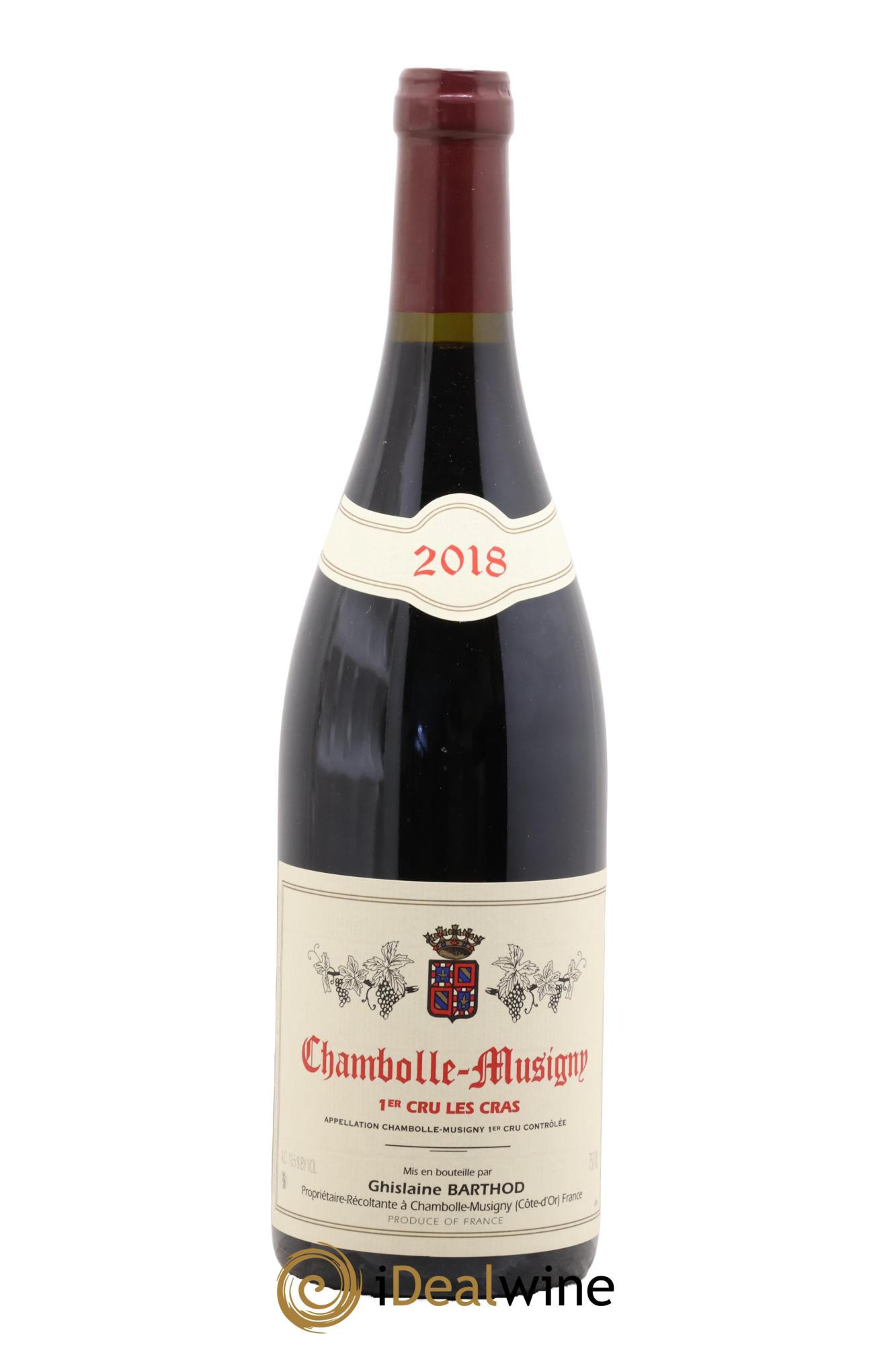 Chambolle-Musigny 1er Cru Les Cras Ghislaine Barthod 2018 - Lot de 1 bouteille - 0