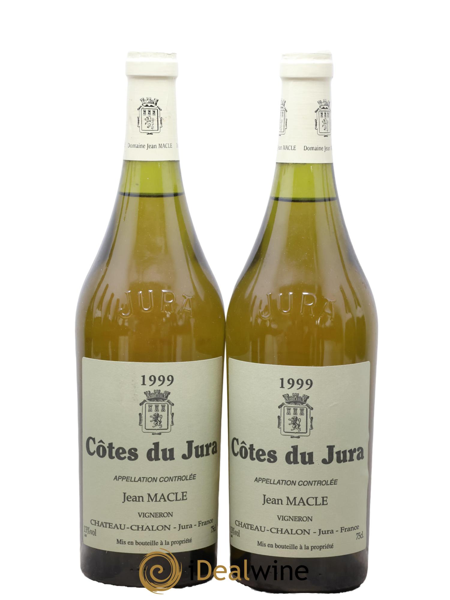 Côtes du Jura Jean Macle 1999 - Lotto di 2 bottiglie - 0