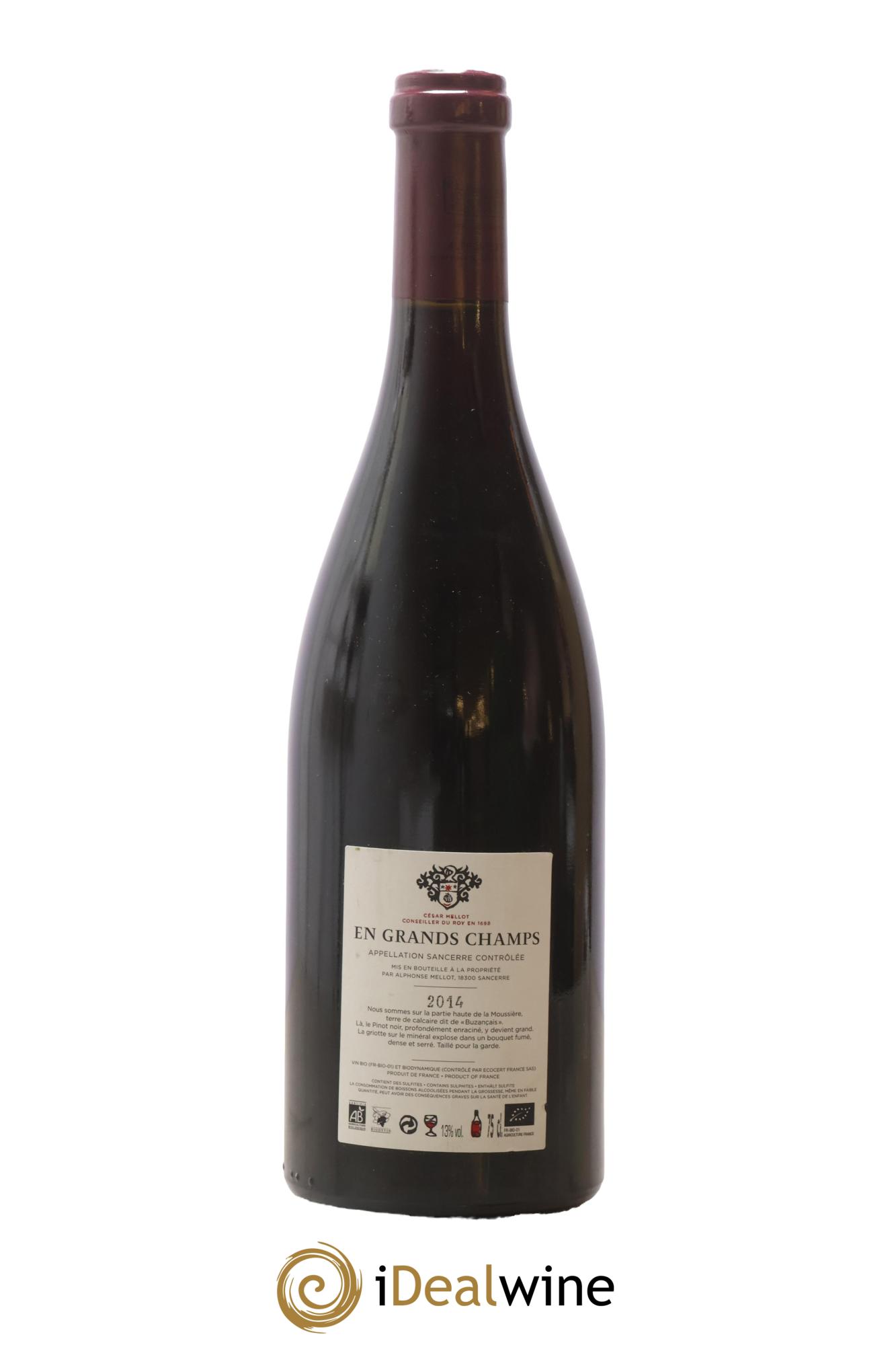 Sancerre En Grands Champs Alphonse Mellot  2014 - Posten von 1 Flasche - 1