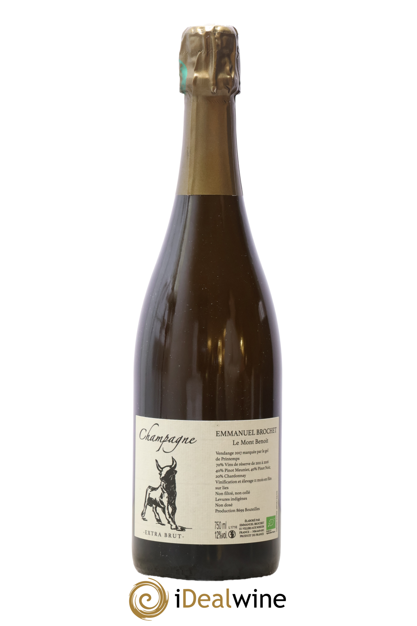 Brut Le Mont Benoît Emmanuel Brochet - Lot of 1 bottle - 0