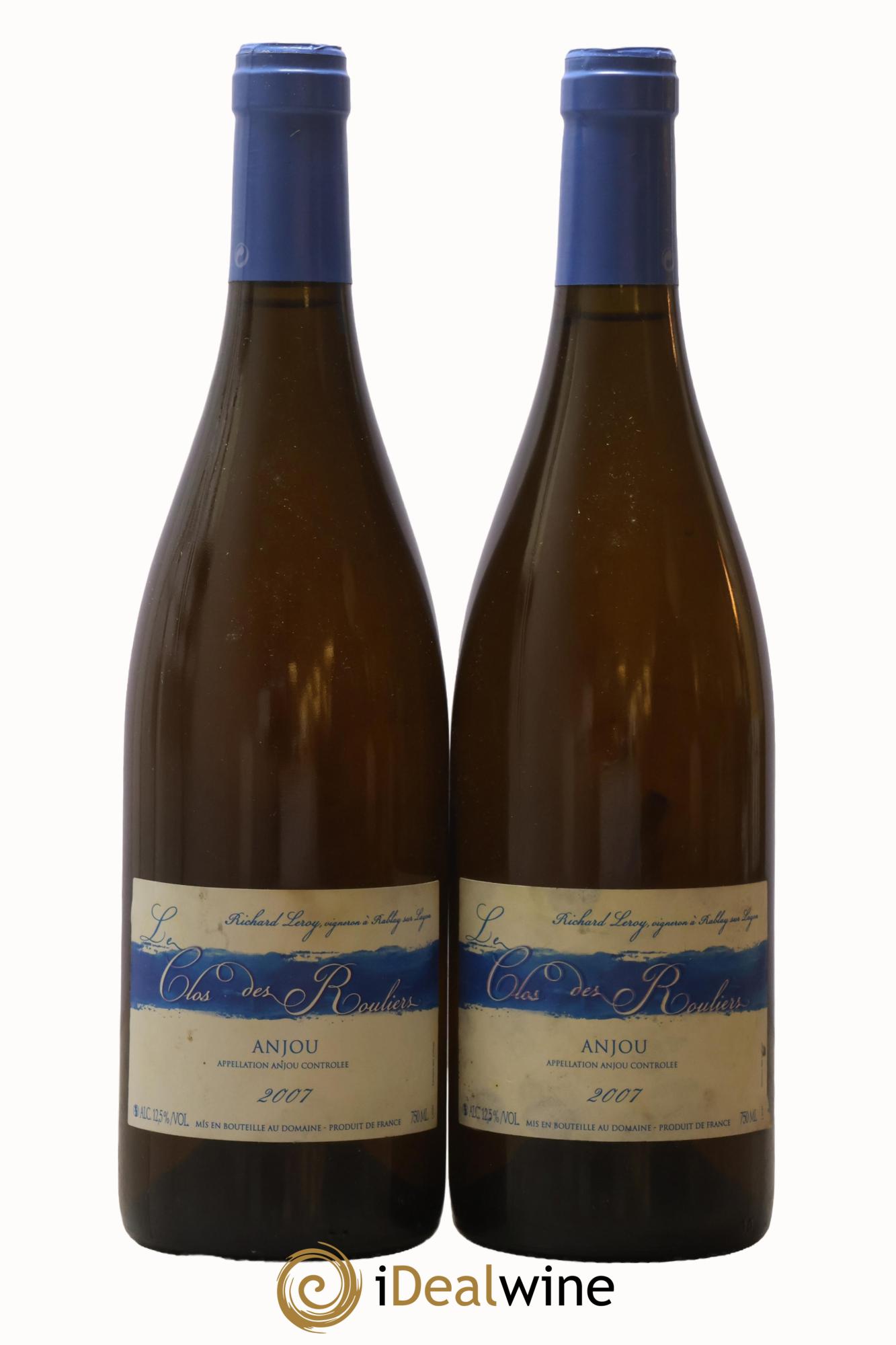 Anjou Le Clos des Rouliers Richard Leroy 2007 - Lot de 2 bouteilles - 0