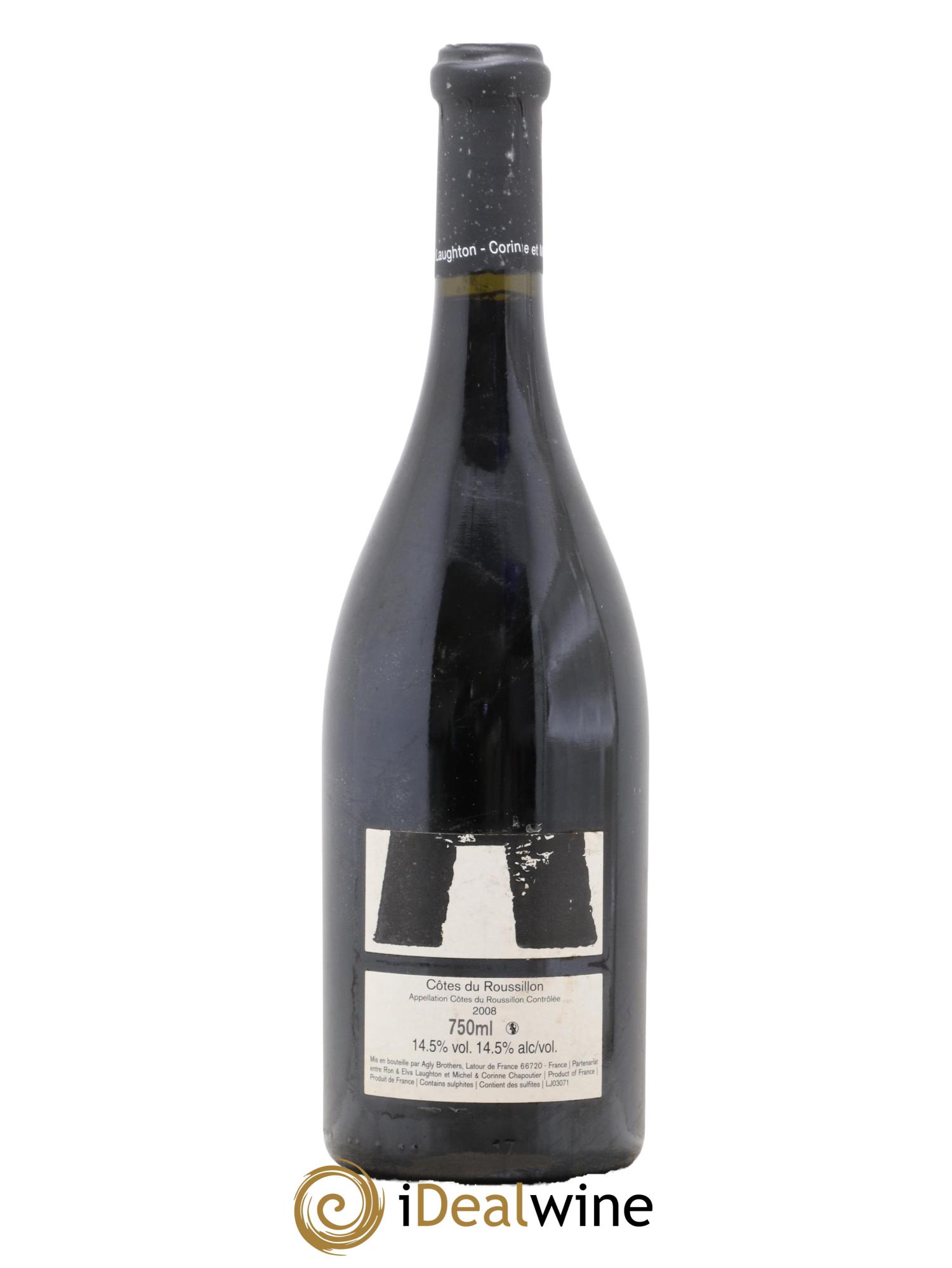 Côtes du Roussillon Agly Brothers Chapoutier  2008 - Posten von 1 Flasche - 1