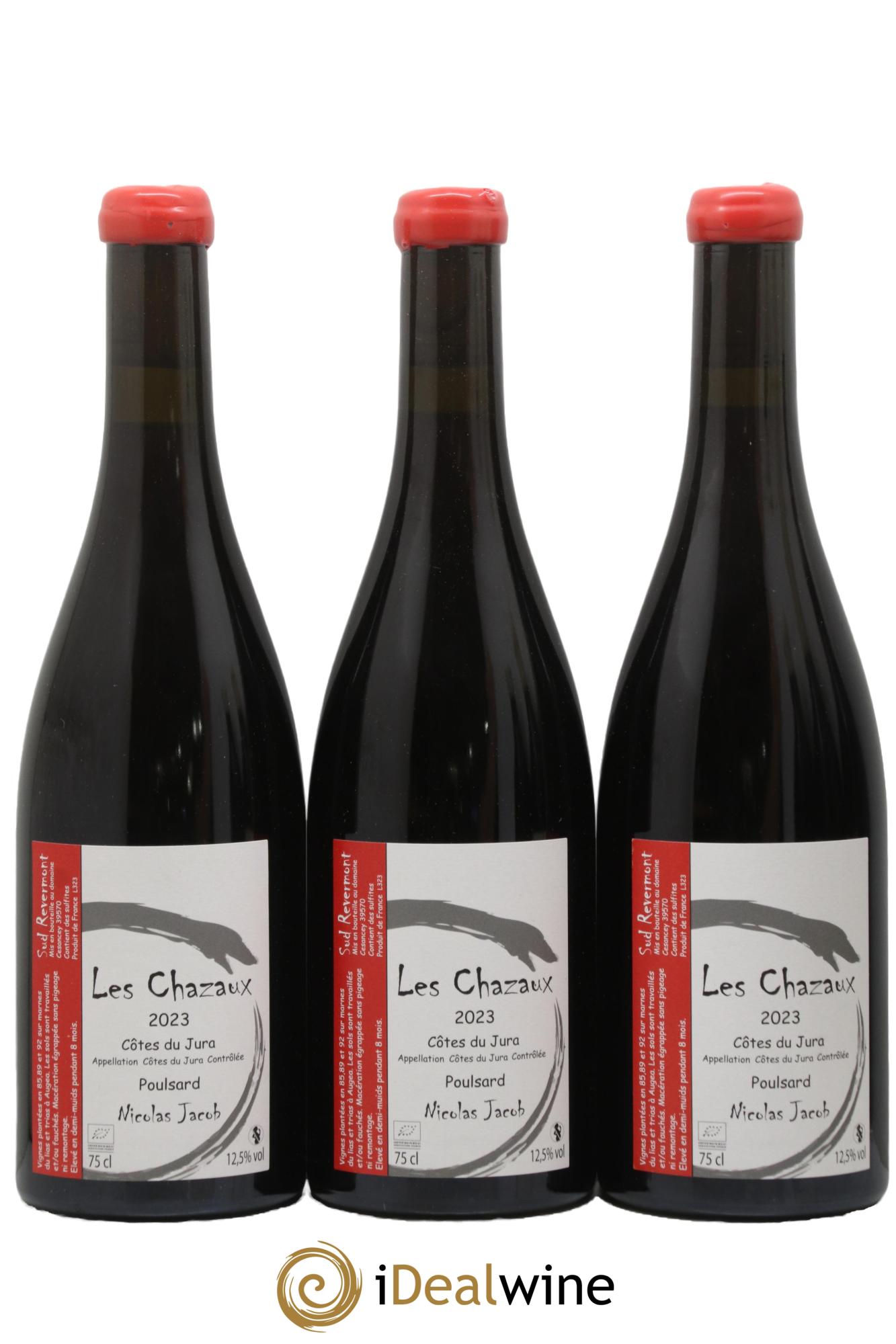 Côtes du Jura Poulsard Les Chazaux Nicolas Jacob 2023 - Lotto di 3 bottiglie - 0