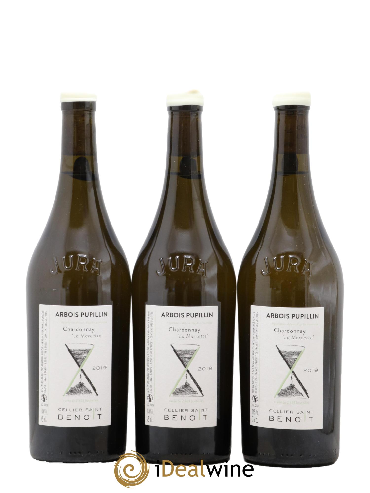 Arbois La Marcette Cellier Saint Benoît 2019 - Lot de 3 bouteilles - 0
