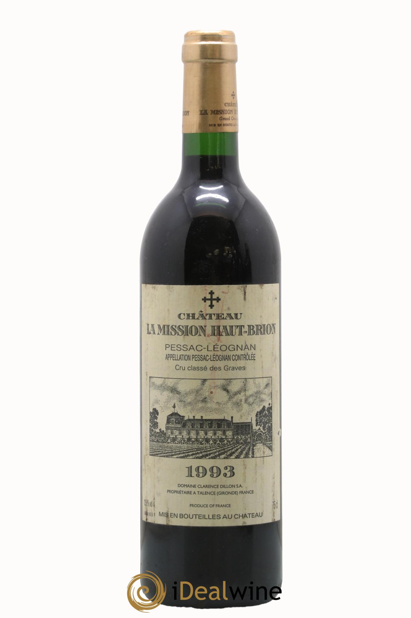 Château la Mission Haut-Brion Cru Classé de Graves 1993 - Posten von 1 Flasche - 0