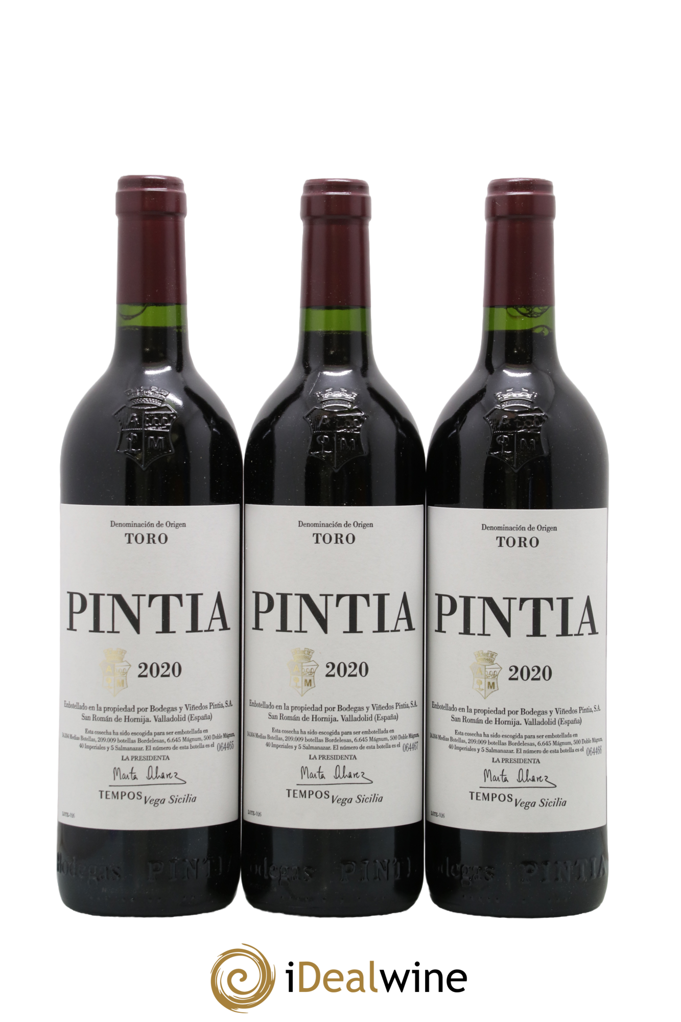 Toro DO Vega Sicilia Pintia Famille Alvarez 2020 - Lot de 3 bouteilles - 0