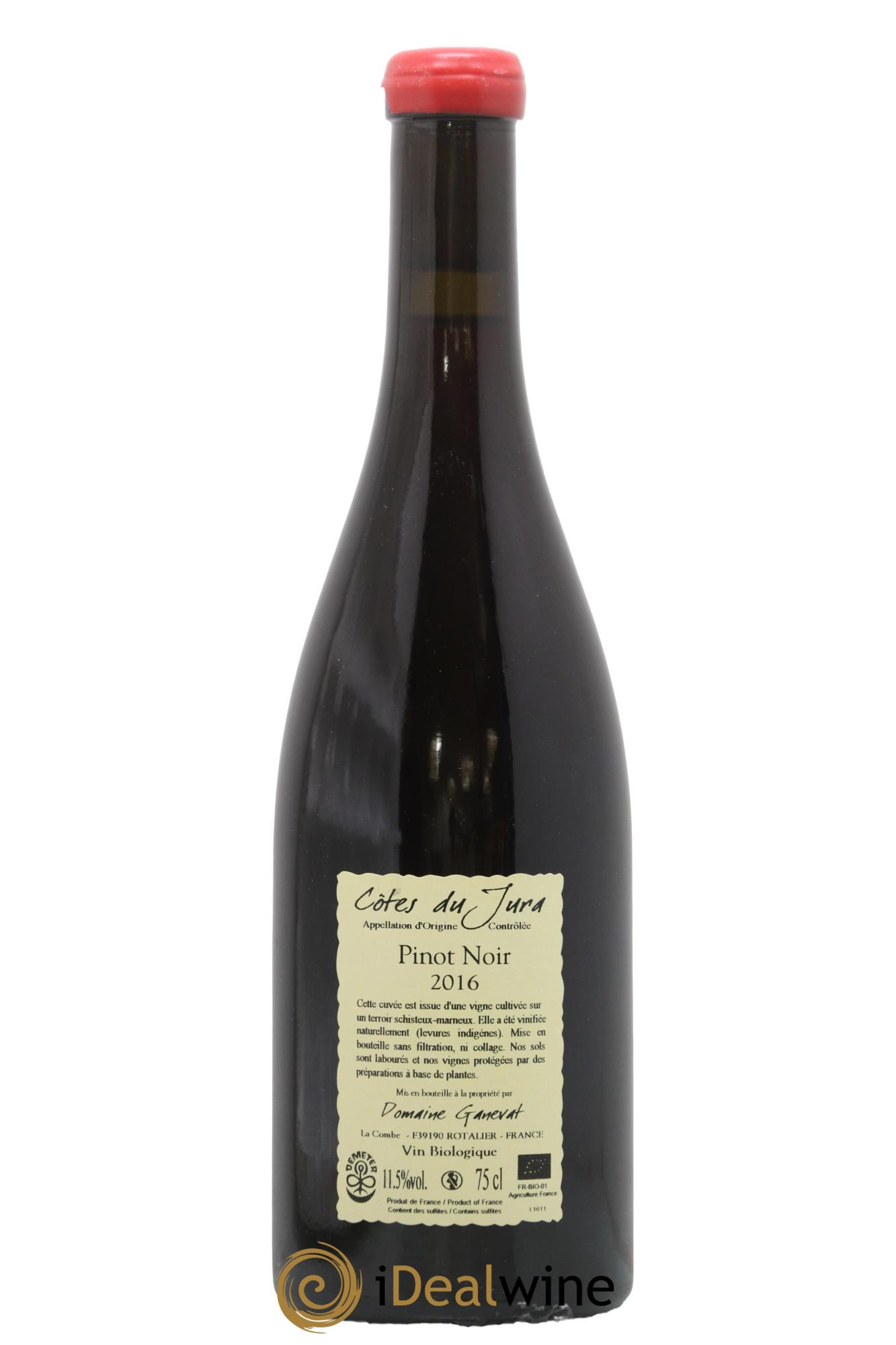 Côtes du Jura Pinot Noir En Billat Jean-François Ganevat (Domaine) 2016 - Lot de 1 bouteille - 1