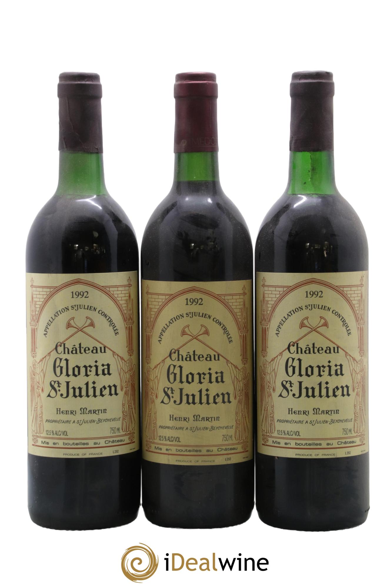 Château Gloria 1992 - Posten von 3 Flaschen - 0