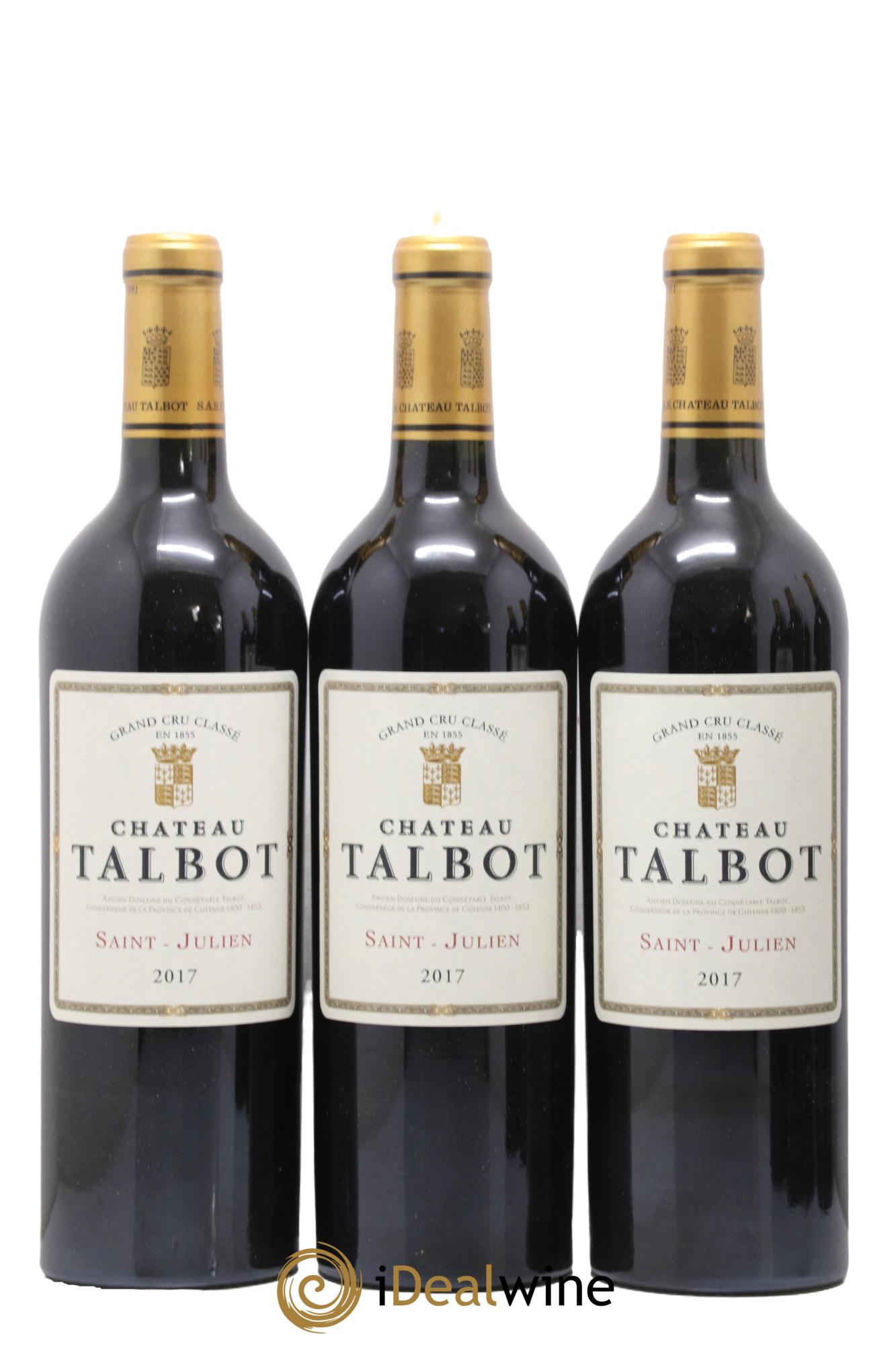 Château Talbot 4ème Grand Cru Classé  2017 - Lot de 6 bouteilles - 1