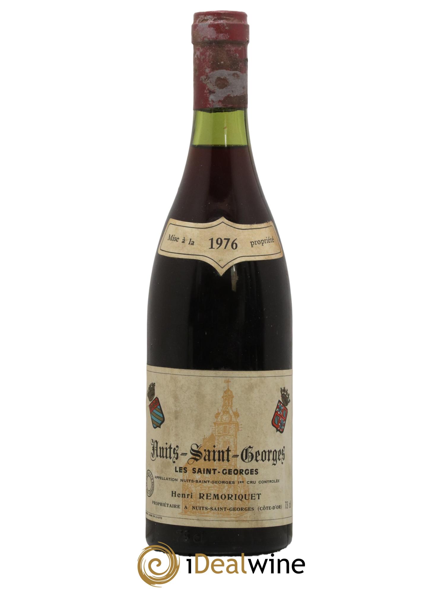 Nuits-Saint-Georges 1er Cru Les Saints Georges Gilles Remoriquet 1976 - Lot de 1 bouteille - 0
