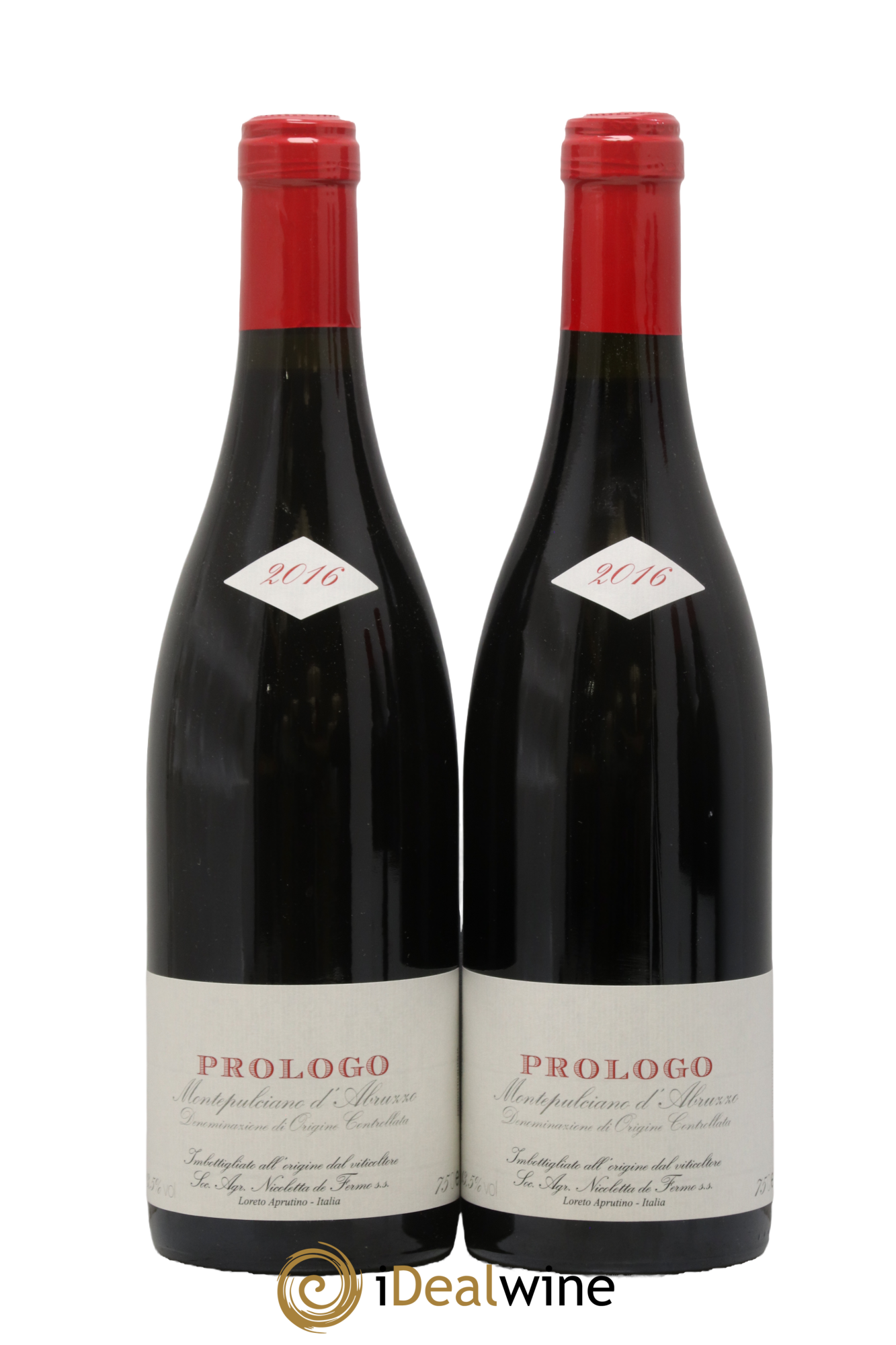 Montepulciano d'Abruzzo Prologo De Fermo 2016 - Lot of 2 bottles - 0