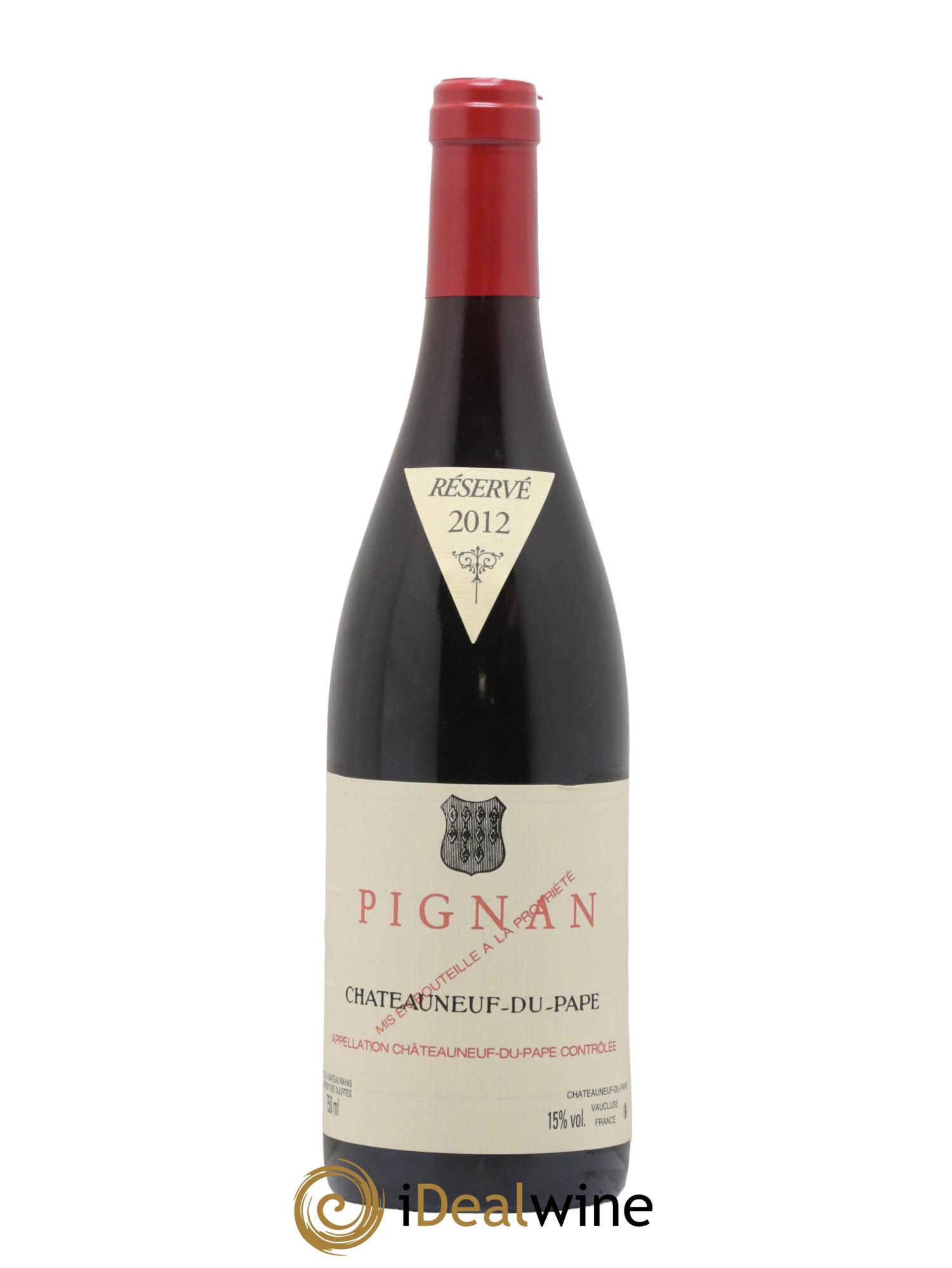 Châteauneuf-du-Pape Pignan Emmanuel Reynaud 2012 - Lot de 1 bouteille - 0