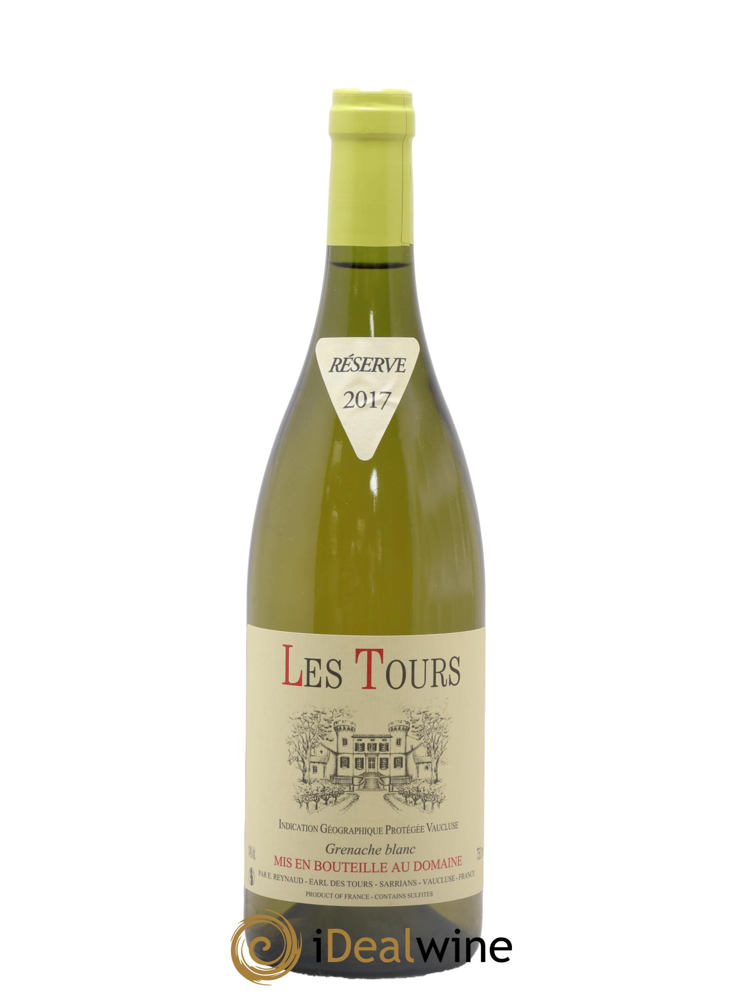 Vaucluse (Vin de Pays de Vaucluse) Les Tours Grenache Blanc Emmanuel Reynaud 2017 - Lot of 1 bottle - 0