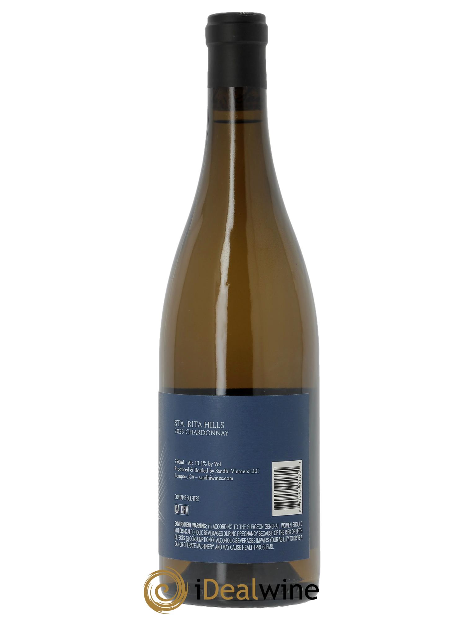 Santa Rita Hills Sanford & Benedict Chardonnay Sandhi Wines - Rajat Parr 2023 - Lot de 1 bouteille - 1