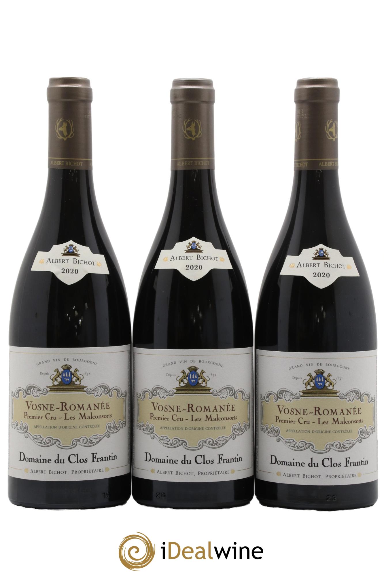 Vosne-Romanée 1er Cru Les Malconsorts Clos Frantin - Albert Bichot 2020 - Lot of 6 bottles - 2