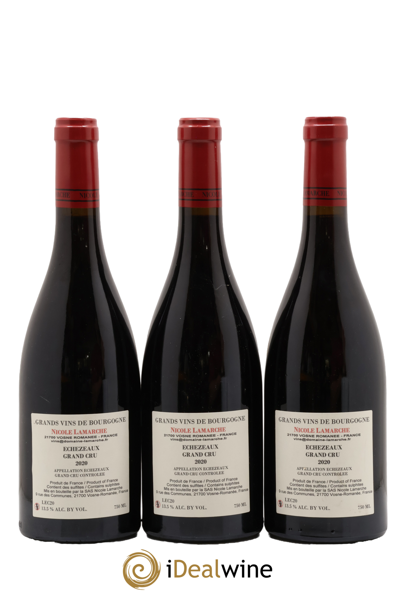 Echezeaux Grand Cru Lamarche (Domaine) 2020 - Lote de 3 botellas - 1