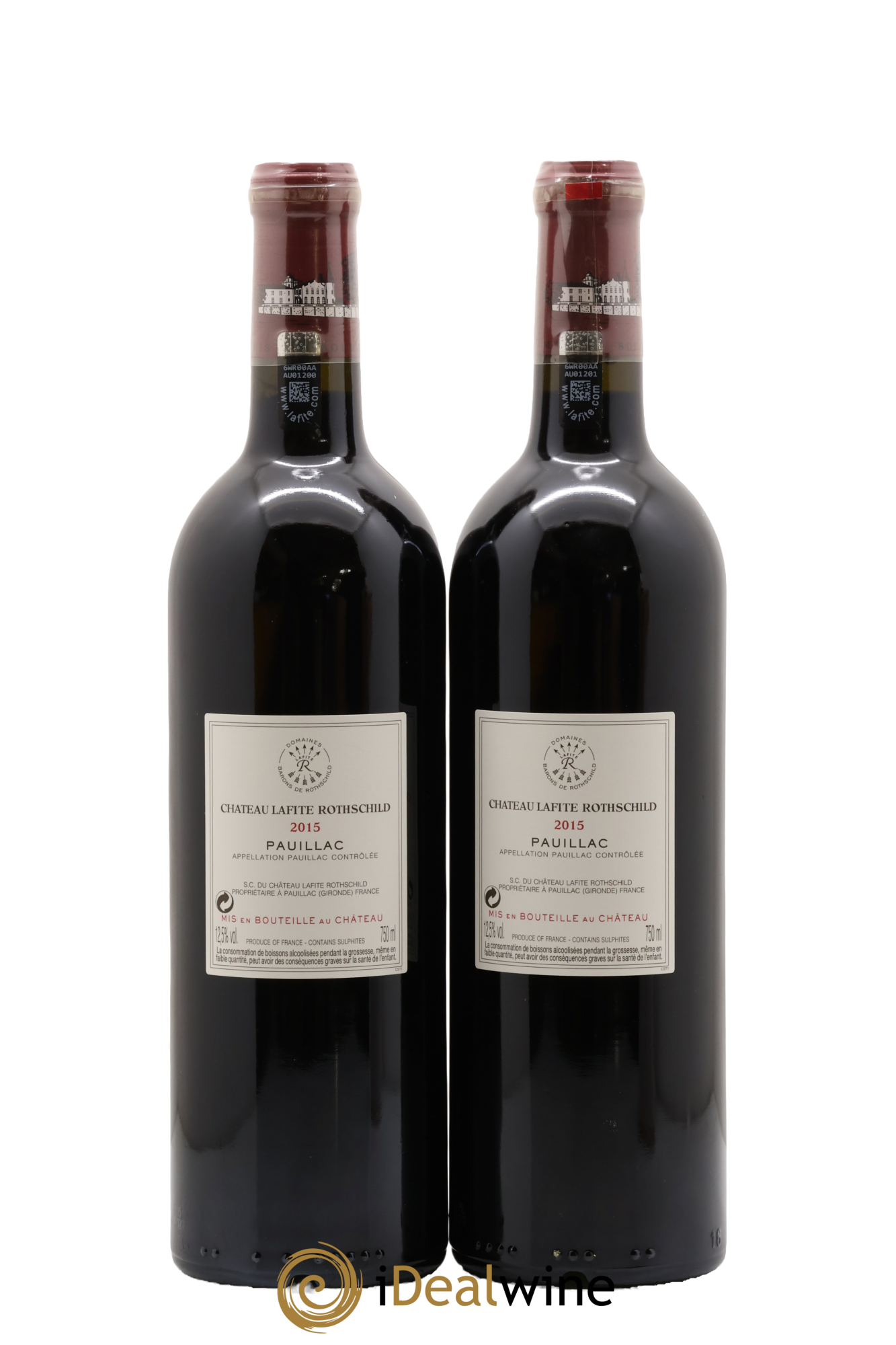 Château Lafite Rothschild 1er Grand Cru Classé 2015 - Lot de 2 bouteilles - 1