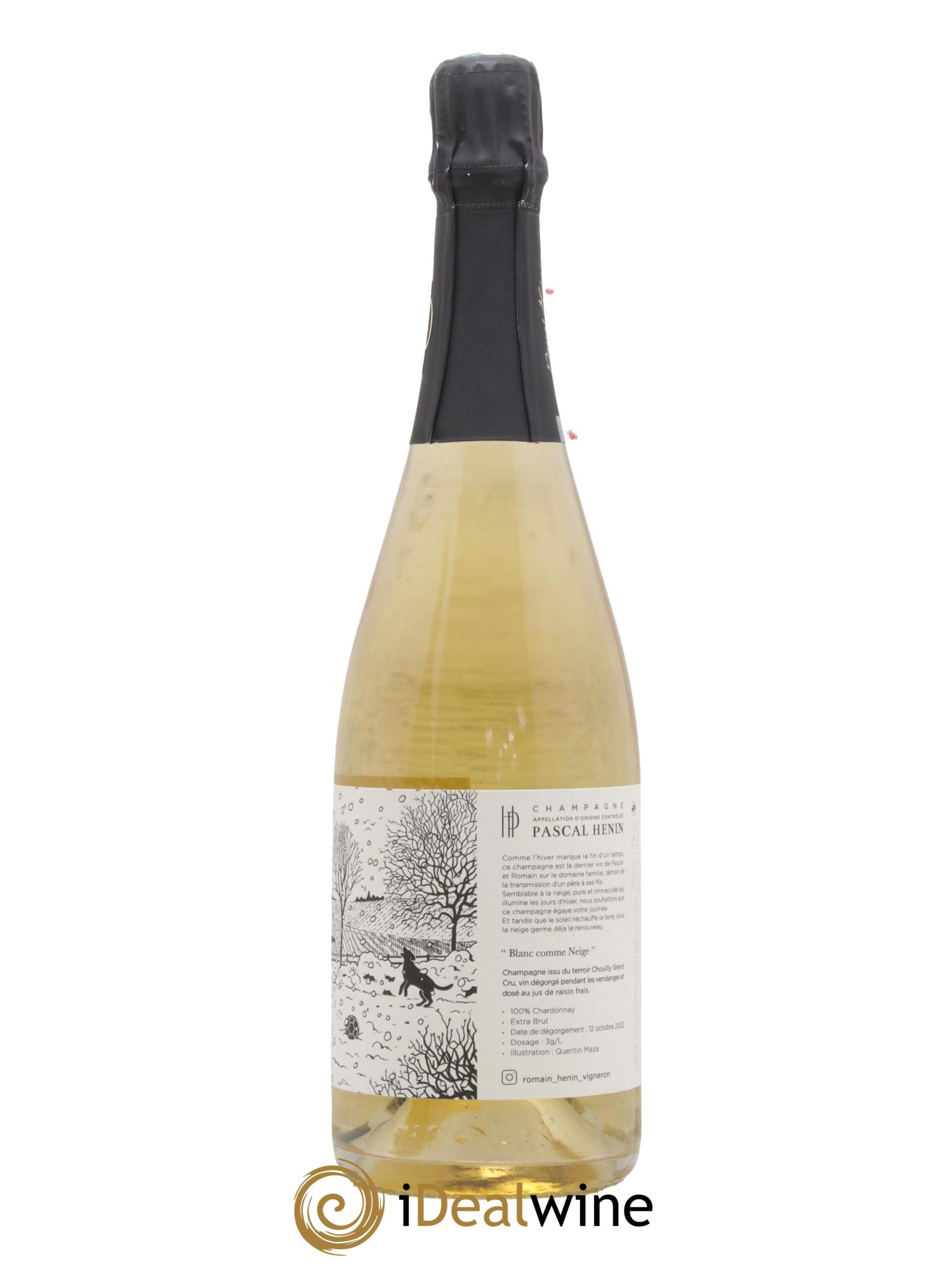 Blanc Comme Neige Pascal Henin - Romain Henin - Lot de 1 bouteille - 0