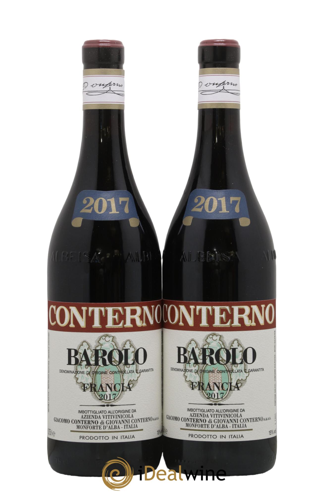 Barolo DOCG Vigna Francia Giacomo Conterno 2017 - Lotto di 2 bottiglie - 0
