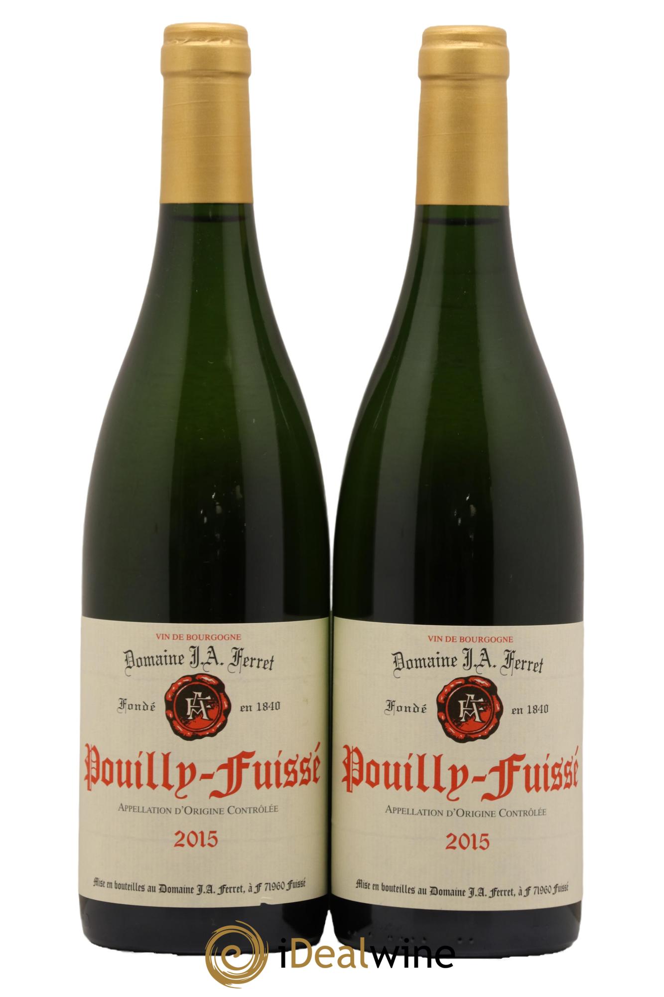 Pouilly-Fuissé J.A. Ferret (Domaine) 2015 - Lot de 2 bouteilles - 0