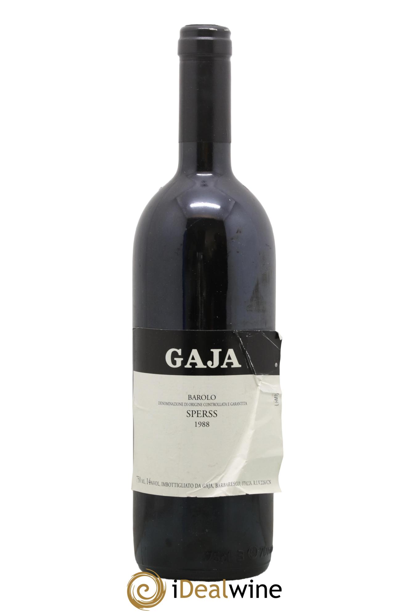 Barolo DOCG Sperss Angelo Gaja 1988 - Lotto di 1 bottiglia - 0